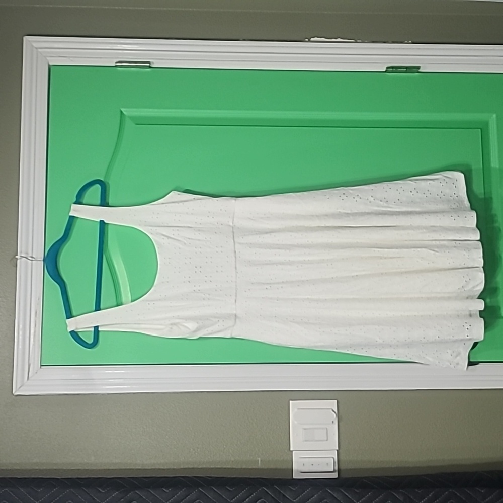 Hutch white lace dress large bow open back